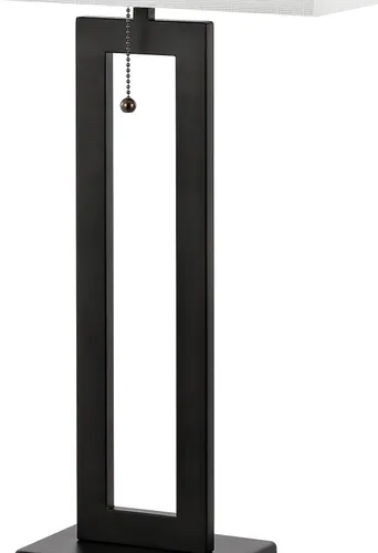 Vista 5 de JONATHAN Y Juego de 2 lámparas de mesa negras de 28.5 pulgadas con puerto USB y cadena de tracción, lámpara de noche industrial moderna para sala