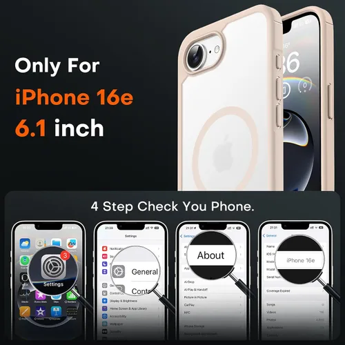 Vista 368 de TOCOL Funda para iPhone 11, compatible con Magsafe, protección completa de cámara, imanes integrados, protección contra caídas, funda translúcida