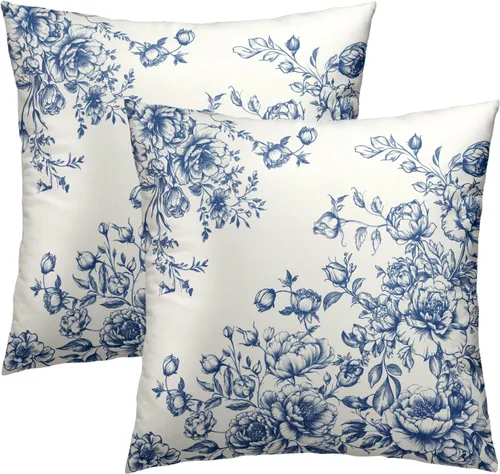 Vista 41 de Fundas de Almohada de Bosque de Pinos 22x22 Juego de 2, Fundas de Almohada Decorativas de Árboles de Abeto y Cedro Verde Nieve Beige de Invierno