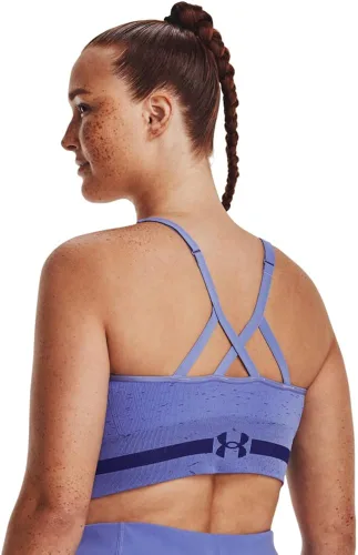 Vista 10 de Under Armour - Brasier largo y sin costuras de bajo impacto para mujer