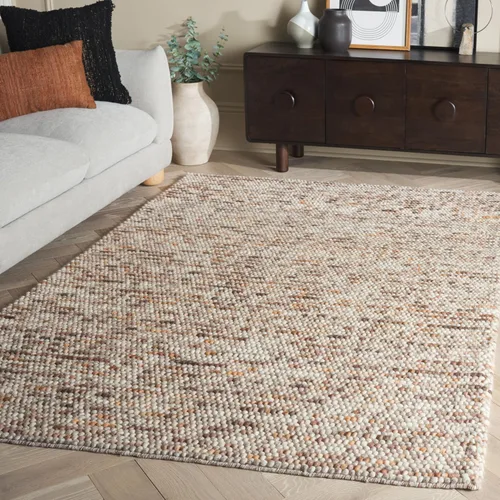 Vista 47 de SAFAVIEH Natura Collection - Alfombra decorativa, 2 x 3 pies, color beige, mezcla de lana hecha a mano, diseño texturizado, ideal para pasillo