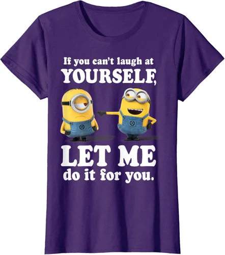 Vista 13 de Camiseta gráfica de Minions de Mi villano favorito: Ríete de ti mismo Negro