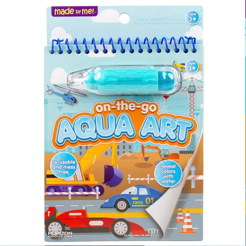 Vista 8 de Horizon Group USA Bluey Aqua Art - Hojas de actividad reutilizables con revelación de agua y bolígrafo de agua para dibujo y coloreado sin manchas