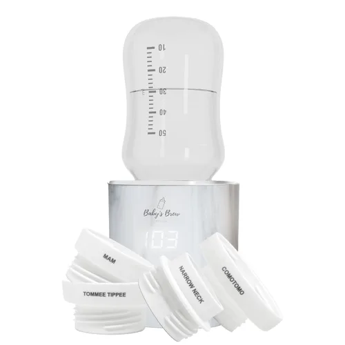 Vista 13 de Baby Brew Calentador de biberón portátil Pro Calentadores de leche para leche materna o fórmula, diseño a prueba de fugas, apto para viajes