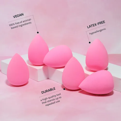 Vista 14 de AOA Studio Juego de 6 esponjas de maquillaje de colección, esponja de maquillaje, sin látex y de alta definición, súper suave, juego de 6 esponjas
