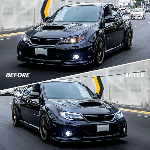 Vista 7 de VLAND Faros delanteros LED compatibles con Impreza Outback Sport 2008-2011, Impreza WRX 2008-2014 (no compatible con modelos con AFS/SRH) con Para