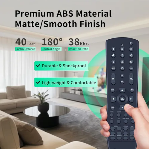 Vista 4 de VR1 Nuevo control remoto universal para TV LCD Vizio y TV de plasma JV50P VX52L VX42L VX37L VW42L VW37L VW26L VW22L VU42L VS42L VA26L VA22L VA220E