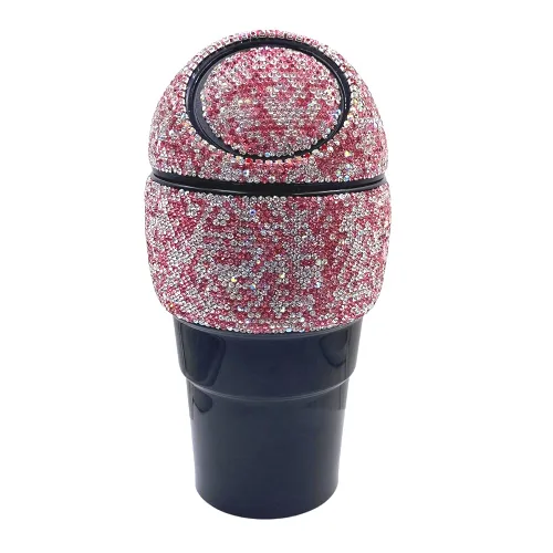 Vista 10 de Bling - Papelera de basura con tapa para automóvil, hogar, oficina, cocina, dormitorio.