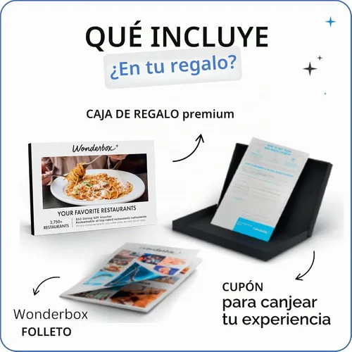 Vista 2 de Wonderbox - Regalo de experiencia - Regalo de experiencia gastronómica