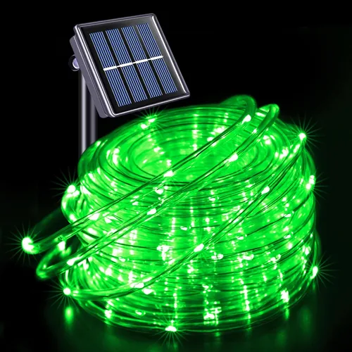 Vista 32 de JMEXSUSS 2 * 200 luces LED rosas solares tipo cuerda, 66 pies IP65 impermeables, luces solares de cadena para exteriores, 8 modos de luces navideñas