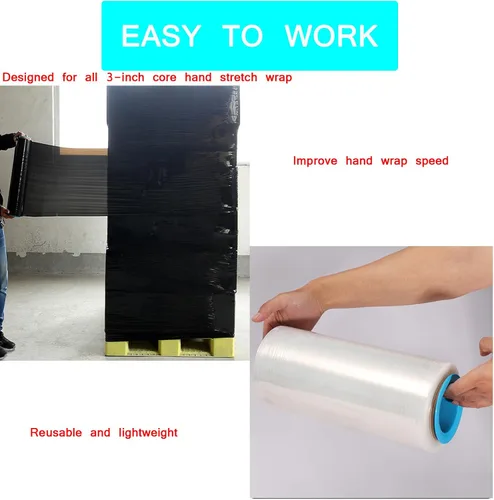 Vista 5 de 3 pares de película elástica de plástico protector de mano, mango protector de película elástica, extractor de película manual, compatible