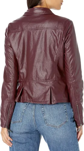 Vista 2 de JOUJOU Chaqueta de cuero vegano para mujer con espalda ventilada