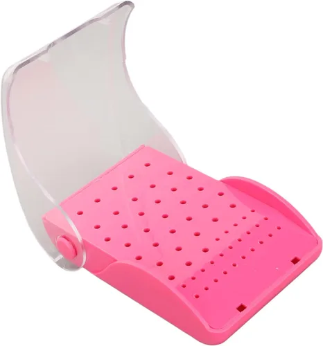 Vista 10 de Brrnoo Bur - Organizador de estuches autoclavables, soporte de fresas de 60 agujeros con funda de cubierta, soporte para fresas, taladro de fresas
