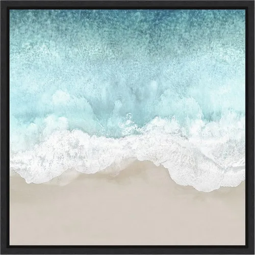 Vista 7 de Amanti Art Lienzo enmarcado para pared, 16 x 16 pulgadas, olas del océano II, por Maggie Olsen, lienzo enmarcado para pared, obras de arte de playa