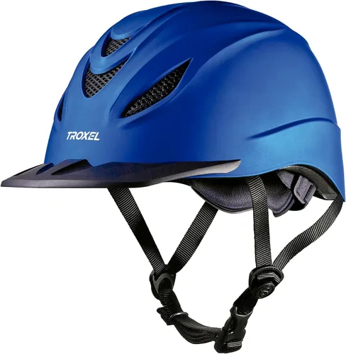 Vista 7 de Troxel Intrepid - Casco de equitación para caballos de silla, diseño ajustable de bajo perfil, equipo de seguridad para equitación