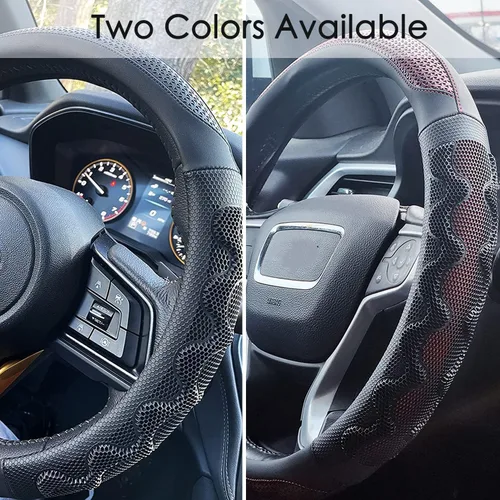 Vista 7 de XHRING Funda para volante para Ford F150 F250 Raptor F250 Super Duty F350 Expedition Accesorios F150 XL XLT Lariat King Ranch Platinum Limited