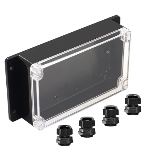 Vista 24 de Project Box IP65 Caja de Conexiones Impermeable de Plástico ABS Cajas Eléctricas Caja de Proyecto Electrónico DIY Carcasa de Alimentación con Oreja
