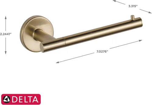 Vista 4 de Delta Trinsic - Soporte para papel higiénico y toallero de pared Lahara en bronce champán