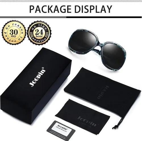 Vista 122 de Joopin Lentes de sol de gran tamaño para mujer, polarizados, grandes, para conducción, protección UV, grandes sombras