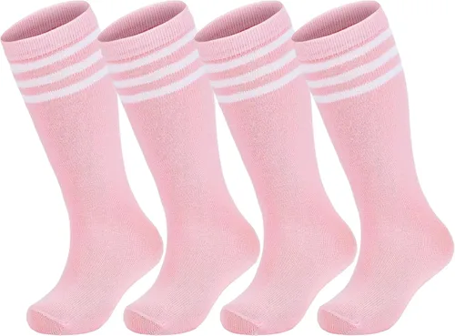Vista 22 de American Trends 2 pares de calcetines de sóftbol para niños pequeños Rosa fuerte