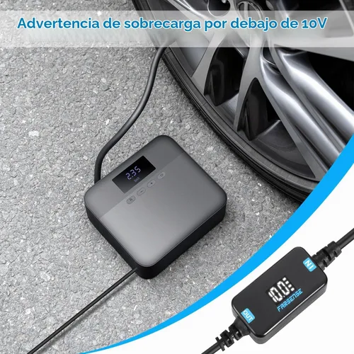 Vista 4 de FARSENSE Adaptador USB A a enchufe de cigarrillos de 12V - Cable convertidor de enchufe de encendedor de cigarrillos de coche de 5V DC USB C a 12V