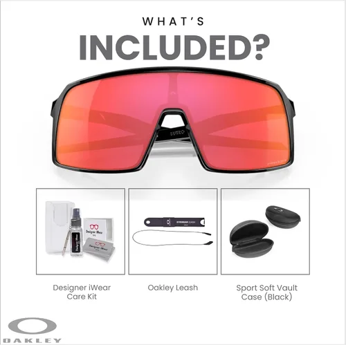 Vista 79 de Oakley Sutro OO9406 / OO9462 - Lentes de sol para hombre, kit de correa de accesorios, bolsa de microfibra