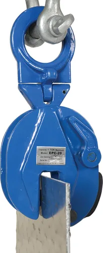 Vista 5 de Vestil Abrazadera de placa vertical de acero EPC-20 2,000 Lb. Capacidad Azul