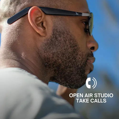 Vista 6 de Eddie Bauer - Anteojos inteligentes para hombres con Bluetooth, anteojos inteligentes con lentes polarizadas UV400, altavoces de oreja abierta