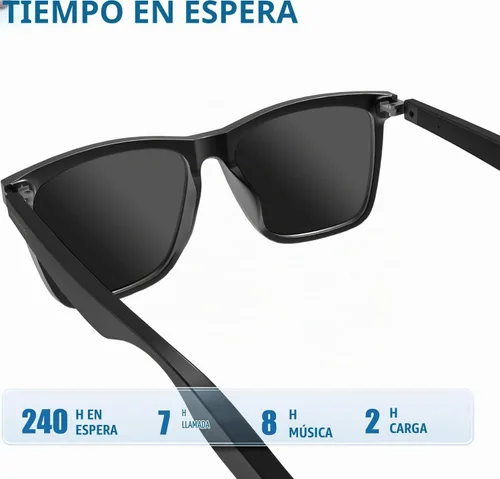 Vista 4 de Gafas inteligentes AIRMARS para hombres y mujeres con altavoz, gafas de sol Bluetooth con protección UV para exteriores, gafas inteligentes