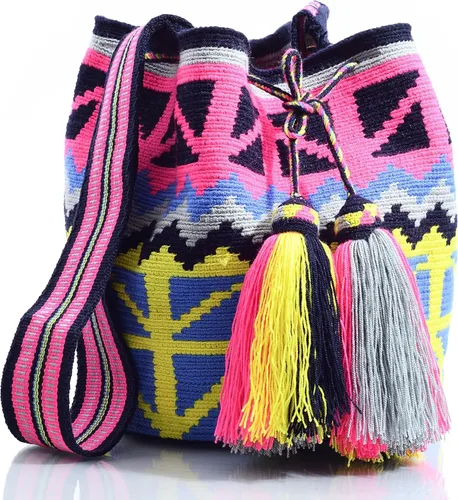Vista 2 de WYOU Designer Collection Hobo Bag Wayuu Crochet, Large