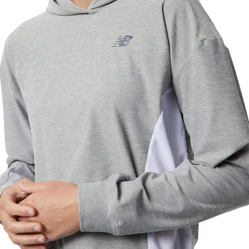 Vista 4 de New Balance Sudadera con capucha deportiva Spacedye para mujer