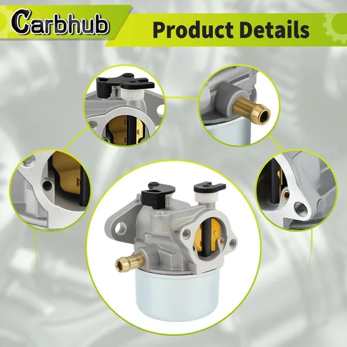 Vista 6 de Carbhub Repuesto de carburador para 799866 790845 799871 796707 794304 12H800 Engine Toro Craftsman cortacésped Carb Toro 22 pulgadas Reciclador
