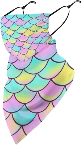 Vista 26 de Bufanda reutilizable con protección solar UV para las orejas, bandana reutilizable para la cara Color985