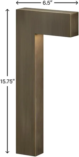 Vista 3 de Hinkley Atlantis 15014MZ-LL - Luz LED pequeña de bajo voltaje, 12 V, regulable, latón macizo, bronce mate