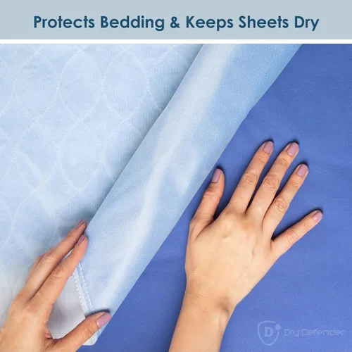 Vista 5 de Protector de sábana de colchón impermeable lavable de 4 capas, 17 x 24 pulgadas Almohadilla para cama, paquete de 3