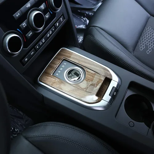 Vista 3 de Cubierta de panel de palanca de cambios interior de automóvil ABS 1 pieza para Land Rover Discovery Sport 2015-2018 accesorios de automóvil