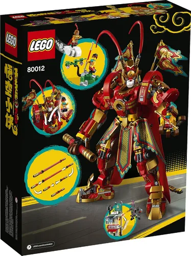 Vista 4 de LEGO Monkie Kid: Monkey King Warrior Mech 80012 Kit de construcción de juguete (1,629 piezas)