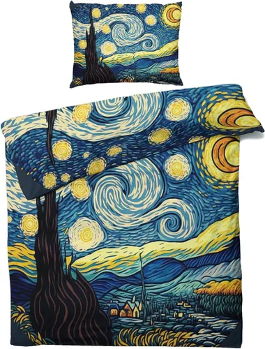 Vista 26 de Funda de edredón abstracta tamaño individual Juego de ropa de cama geométrica 2 piezas Funda de edredón con patrón de microfibra suave