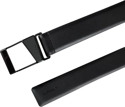 Vista 4 de Calvin Klein Cinturón de vestir para hombre, plateado