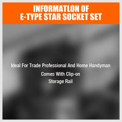 Vista 9 de HORUSDY Juego de zócalo de 11 piezas E Torx hembra externo Star Socket Set E4 - E20 Juego de zócalos de par