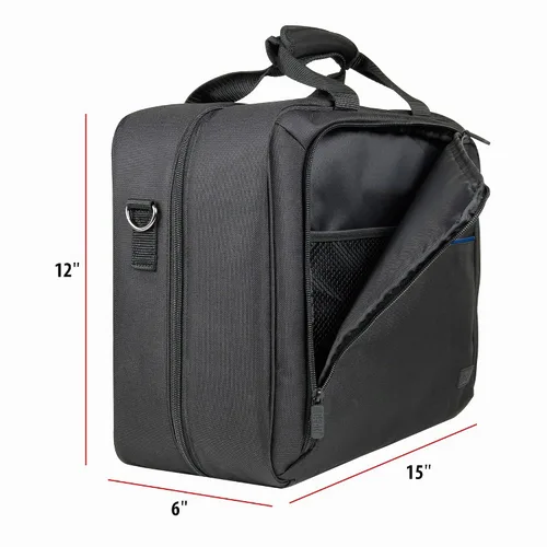 Vista 7 de Bolsa de viaje grande para estilista de USA Gear - Estuche para salón de cabello - Interior personalizable con divisores ajustables - Se adapta a