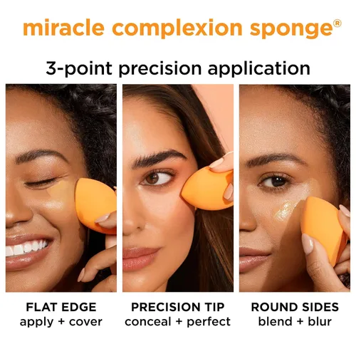 Vista 6 de Real Techniques Esponjas de maquillaje surtidas, tez milagrosa, polvo milagroso, esponja de belleza Miracle Airblend para mezclar maquillaje