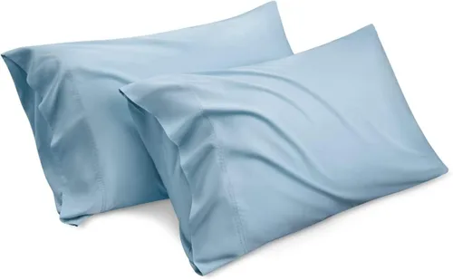 Vista 9 de Luxury Hotel Collection - Juego de 2 fundas de almohada tamaño King, color beige liso, microfibra cepillada suave, resistente a las arrugas