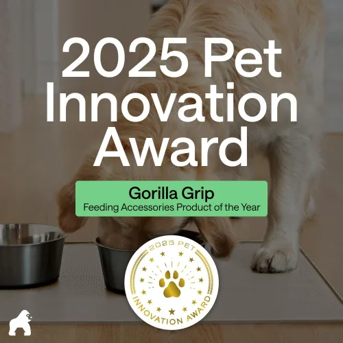 Vista 6 de GORILLA GRIP Alfombrilla para mascotas 100% impermeable con bordes elevados de silicona sin BPA, alfombrillas para comida de gatos y perros que Menta