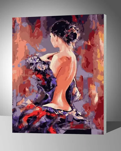 Vista 20 de LukFun Kit de pintura al óleo por números para adultos, pintura por números, 16 x 20 pulgadas (dama elegante, sin marco)