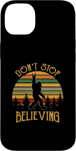 Vista 15 de Don't Stop Believing Bigfoot Rock And Roll Sasquatch Case for iPhone 16