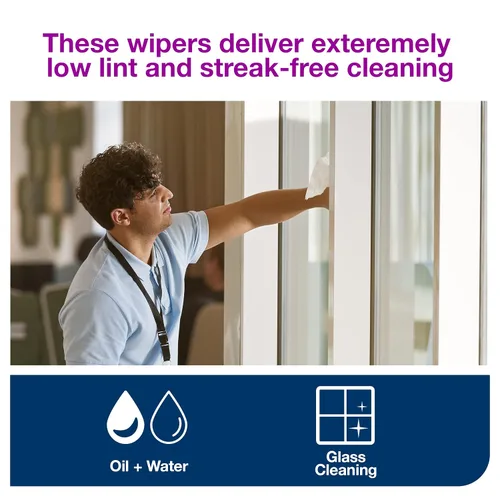 Vista 3 de Tork Paper Wiper Plus White W1, rollo gigante, 1 x 800 pies, 430304