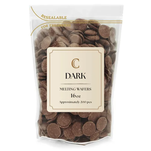 Vista 20 de Merckens - Bolsa de obleas de chocolate para derretir a granel, perfecta para sumergir, postres, hornear y más (1 libra, verde claro) (paquete de 3)