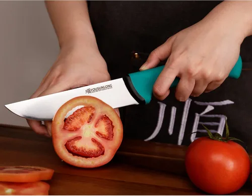 Vista 7 de YOUSUNLONG Cuchillo de carnicero para procesamiento de carne 6 "(152 mm) - Hoja de acero de molibdeno de alto carbono premium - Cuchillo de chef