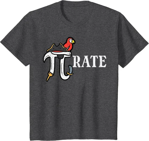 Vista 68 de Pirate Pi Funny Math Pie Halloween Disfraz Maestro Hombres Mujeres Camiseta Asphalt Grey